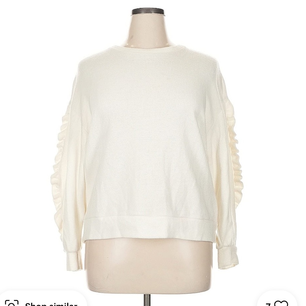 A New Day Ruffle Crew Neck Sweater